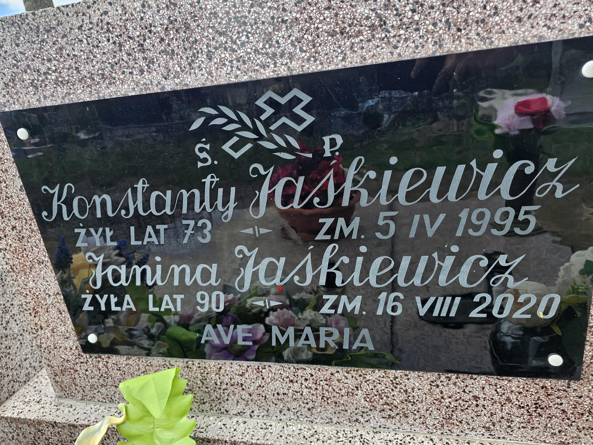 Konstanty Jaśkiewicz 1922 Kowale Oleckie - Grobonet - Wyszukiwarka osób pochowanych