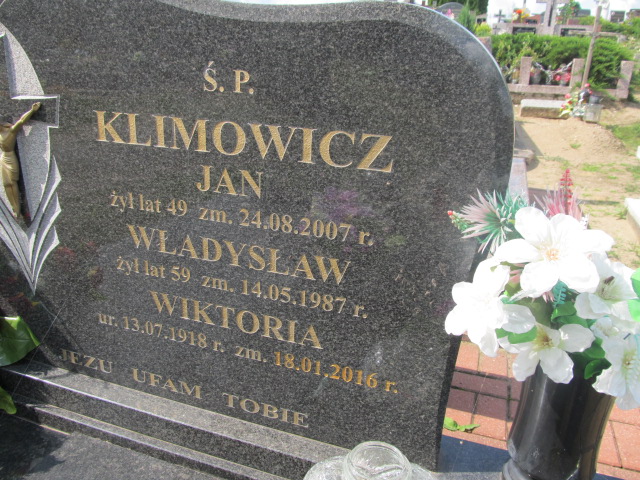 Jan Klimowicz 1958 Kowale Oleckie - Grobonet - Wyszukiwarka osób pochowanych