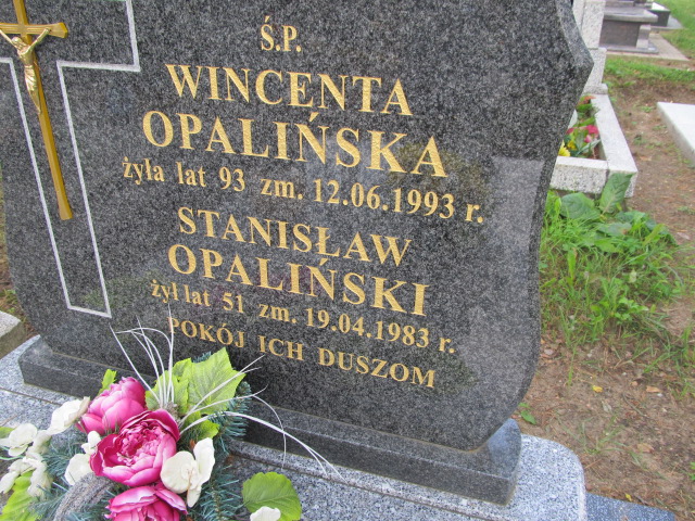 Stanisław Opaliński 1932 Kowale Oleckie - Grobonet - Wyszukiwarka osób pochowanych