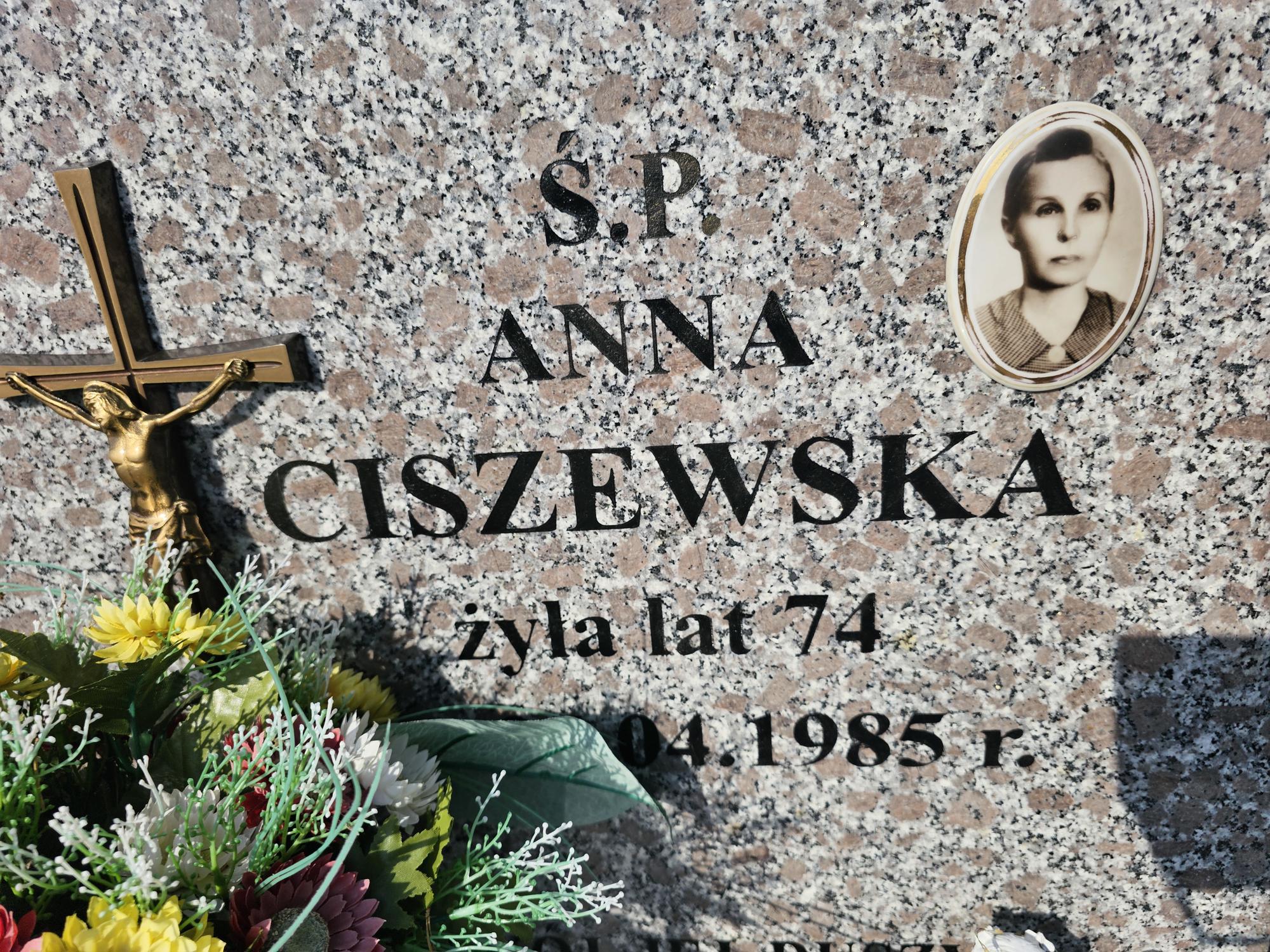 Anna Ciszewska  1911 Kowale Oleckie - Grobonet - Wyszukiwarka osób pochowanych