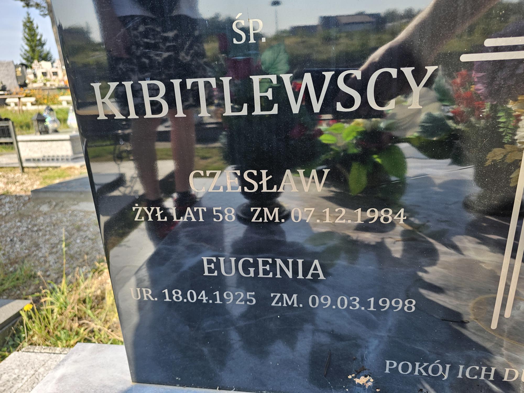 Czesław Kibitlewski 1926 Kowale Oleckie - Grobonet - Wyszukiwarka osób pochowanych